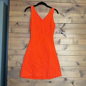 Versatile Orange Dress - Office to Night Out Wear (Size XS)